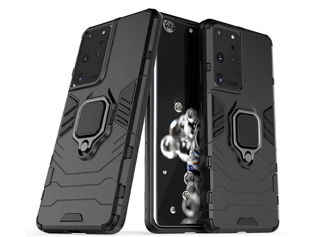 Alogy Stand Ring Armor case for Samsung Galaxy S21 Ultra black