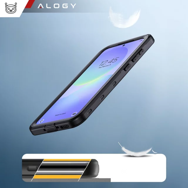 Voděodolné pouzdro pro Samsung Galaxy A36 5G / A56 5G Alogy HydroArmor™ IP68 s průhlednou zadní stranou, 360° pancéřované pouzdro