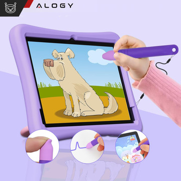 Stylus Capacitive Touch Pen for Phone Tablet Screens Alogy Stylus Pen for Kids 10cm Purple