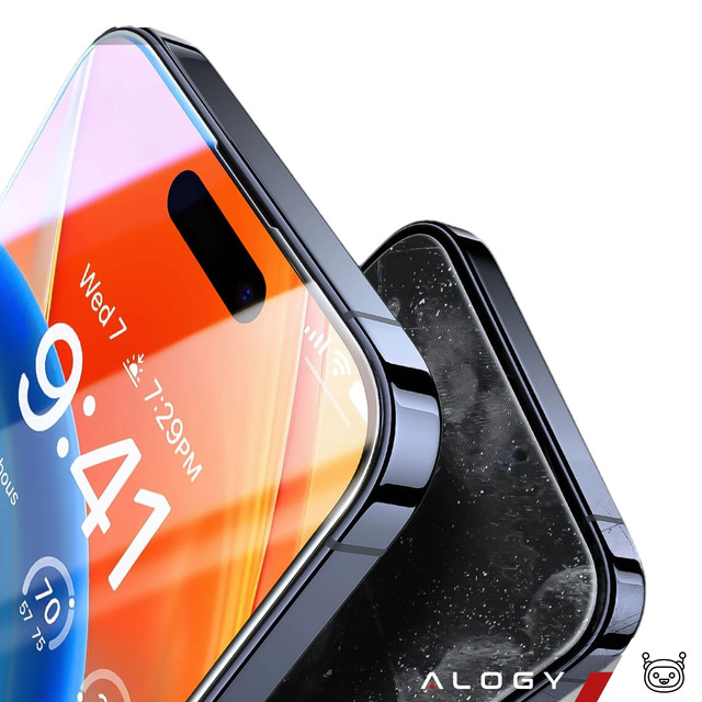 Pouzdro pro iPhone 15 Pro Max obrněný kryt hydrogelová fólie Case Defense 360 Pro Alogy černý