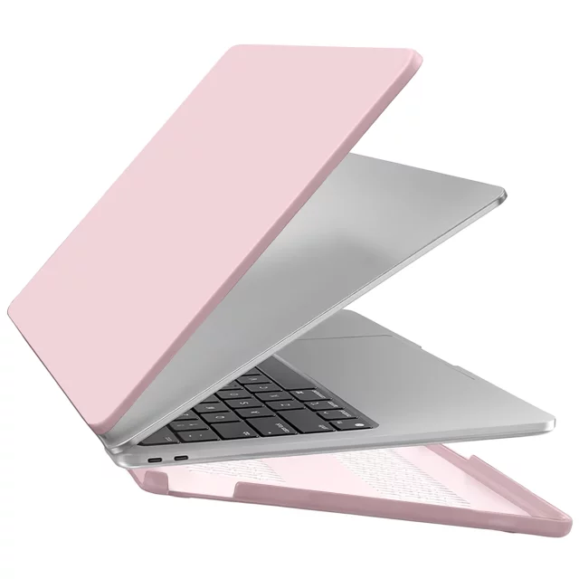 Etui do Apple MacBook Air 13 / 13.3" 2018–2021 (M1 A2337/A2179/A1932) – elastyczna, matowa obudowa ochronna, lekka i odporna – Alogy AirGuard™ Różowy