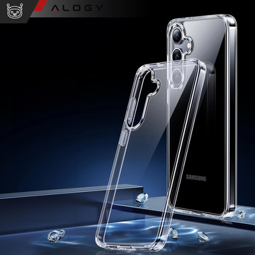 Hülle für Samsung Galaxy S24 Plus Rückseite Hybrid Clear Case Alogy Transparentes Glas