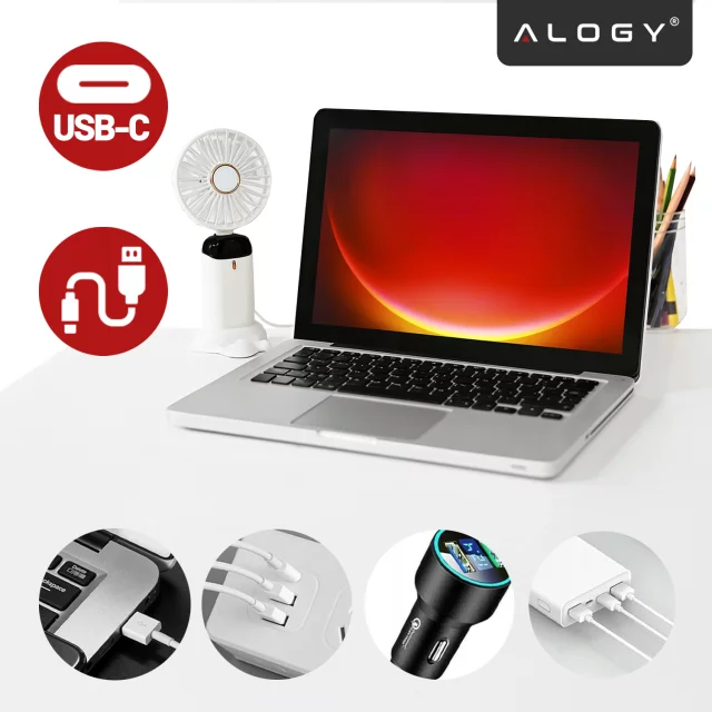 Ručně vyráběná stolní rukojeť Aloga Portable s USB-C tmavě modrou