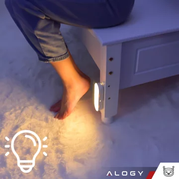 Alogy Sensor Lamp Night Light with Motion Sensor 14cm Magnetic Desk Cabinet Lamp White