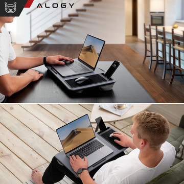 Stojan na stůl na notebook držák telefonu podložka pod myš do postele Alogy přenosný psací stůl s polštáři