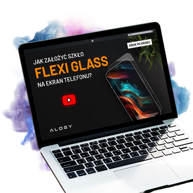 Hybridglas für Apple iPhone 15 Plus für den Bildschirm Alogy Flexi Glass 9H flach für den Bildschirm