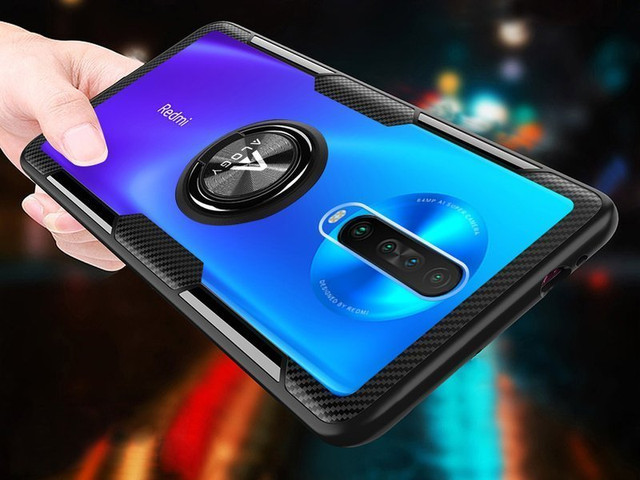 Alogy Ring Holder Clear Armor case for Xiaomi Redmi K30/ Poco X2 black Alogy Glass