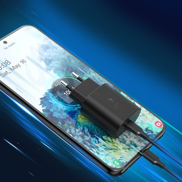 Wall Charger 3.6A 25W Fast Power Delivery PD USB-C Type-C Single Black