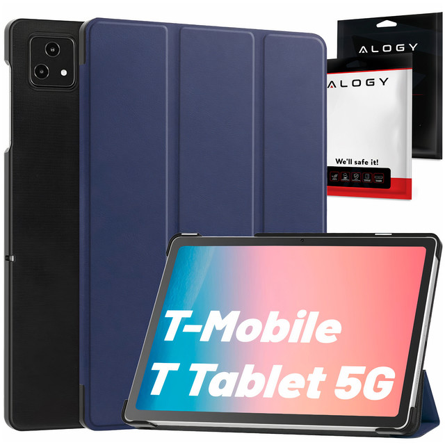 Pouzdro pro T-Mobile T Tablet 5G 10,36" pouzdro na tablet Alogy Book Cover Case Navy Blue