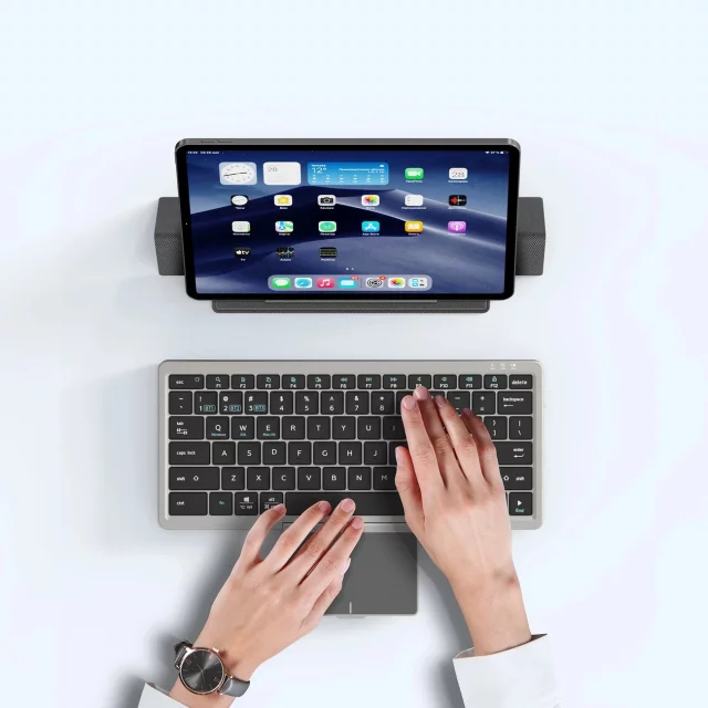 Bezprzewodowa klawiatura Bluetooth Dux Ducis OK Series z touchpadem – czarna