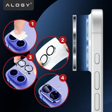 2x Kameralinsenglas für Apple iPhone 16 Pro / 16 Pro Max Alogy Lens Protector Pro Transparent