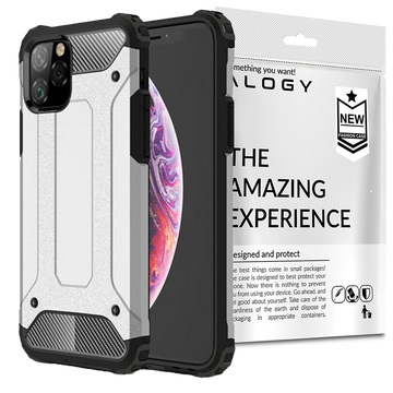 Etui Alogy Hard Armor do Apple iPhone 11 Pro Max srebrne