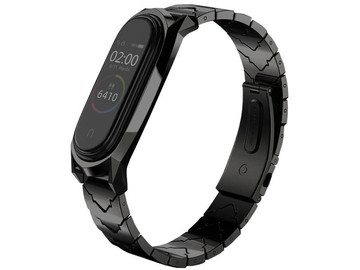 Náramek V-Style GT band Mijobs pro Xiaomi Mi Band 3/4 černý