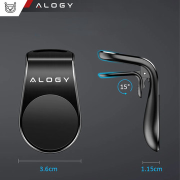 Magnetický držák do auta Alogy na mřížku černý