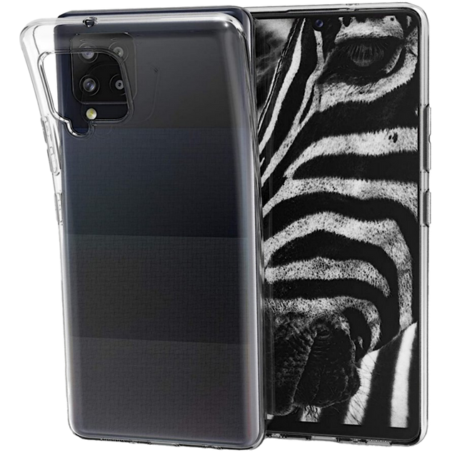 Alogy Silikonhülle Hülle für Samsung Galaxy A42 5G transparent