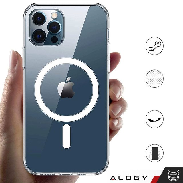 Case for iPhone 15 Pro MagSafe Hybrid Case Cover Shock Clear Alogy Transparent