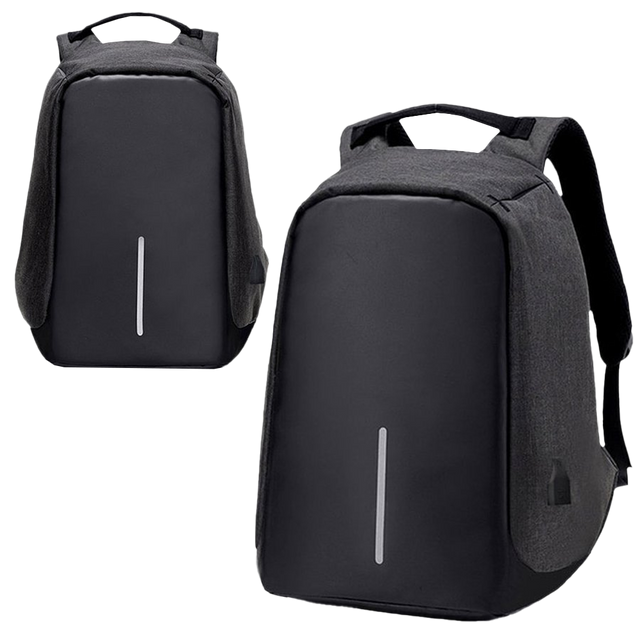 Batoh taška na notebook 15,6" velký voděodolný s USB portem Unisex 41x29x12cm do letadla Alogy Backpack Black