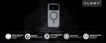 Apple iPhone 17 Pro Max Hülle – Matte MagSafe-Abdeckung mit Linsenschutz, schlank und kratzfest, perfekte Passform – Alogy Skinny MatteCase™ Weiß