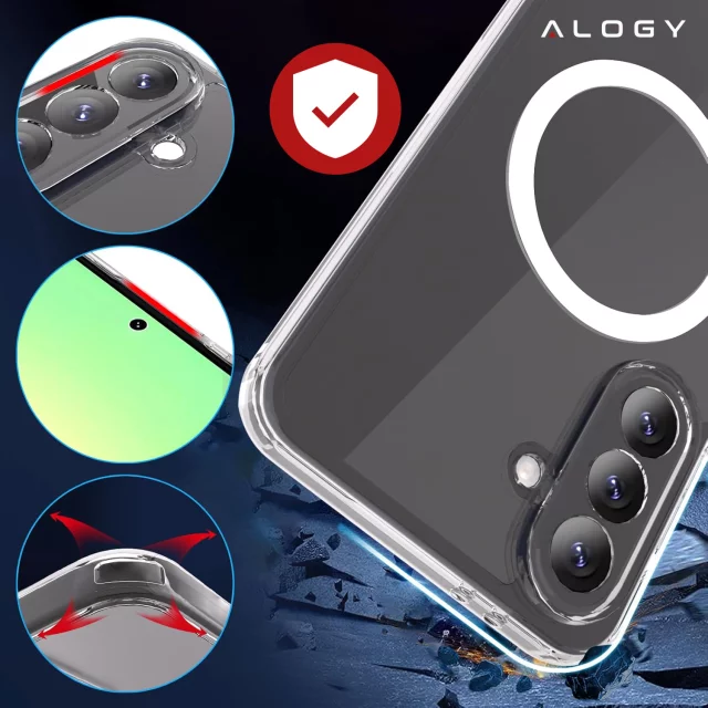 Apple iPhone 16 Pro Max Case Alogy Anti-Shock Hybrid Case for MagSafe Clear