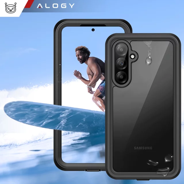 Wasserdichte Hülle für Samsung Galaxy A36 5G / A56 5G Alogy HydroArmor™ IP68 Hülle mit transparenter Rückseite, 360°-Rundumschutz