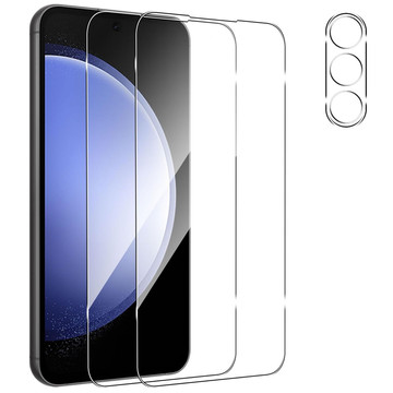Tvrzené sklo pro Samsung Galaxy S23 FE 2x ochranná fólie na displej 1x čočka objektivu fotoaparátu Pro 9H Alogy Glass Set
