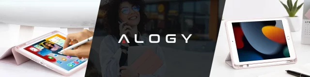 Pouzdro pro Apple iPad 10.2 9 Gen 8/7 2021/2020/2019 Chytré pouzdro na tužku Alogy TPU Kryt na tablet růžové sklo