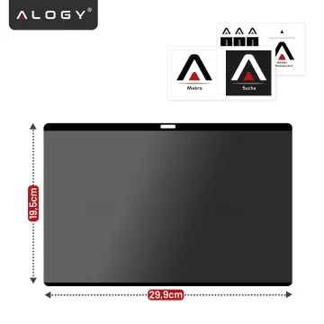 Magnetická fólie na ochranu soukromí pro MacBook Air 13" 2018-2021 - Ochrana soukromí, snadná instalace, úložný obal, redukce odlesků - Alogy SecureView™