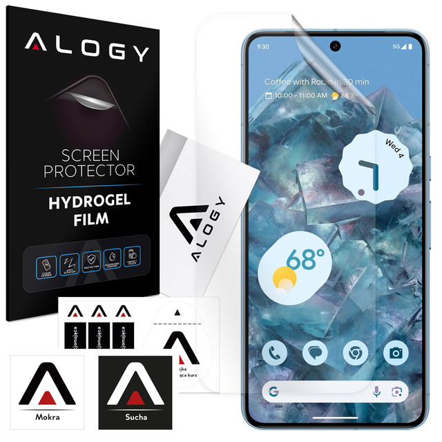 Hydrogelová fólie pro Google Pixel 8 Pro, ochranná fólie na displej telefonu Alogy Hydrogel Film