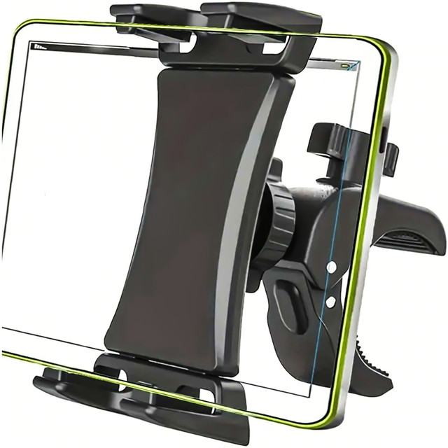 Tablet-Telefonhalter 4,7"-12,9" für eine Stange, ein Stativ, einen Lenker für einen Trainer, ein stationäres Fahrrad, ein Laufband, einen Kopfstützenständer Alogy schwarz