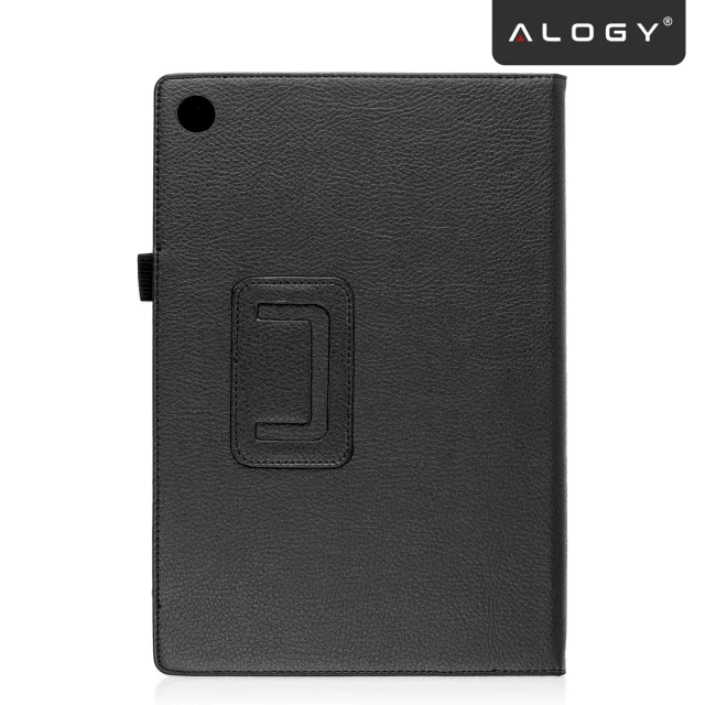 Etui do Samsung Galaxy Tab A9+ 11" (2023) X210/X215/X216, Składany Pokrowiec z Klapką i Funkcją Podstawki, Ochronna Obudowa, Alogy BookCase™ – Czarne