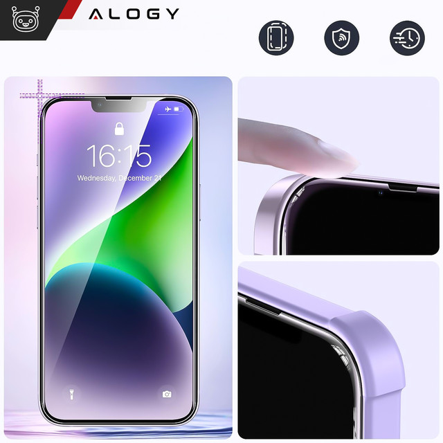 9H Tempered Glass for iPhone 15 Plus / 15 Ultra / 15 Pro Max for Alogy Screen Protector PRO