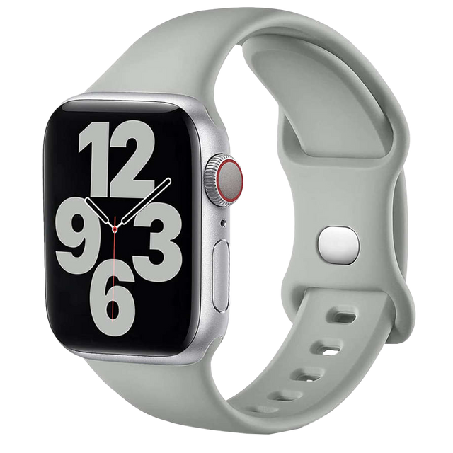 Sportovní gumový řemínek Alogy pro Apple Watch 42/44/45 / 49 mm šedý