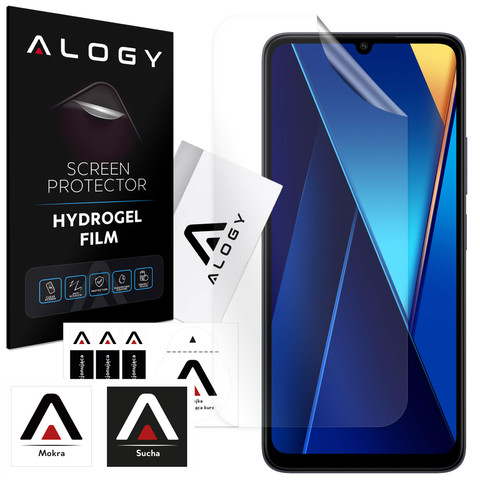 Hydrogelová fólie pro Xiaomi Poco C65, ochranná obrazovka telefonu, hydrogelová fólie Alogy