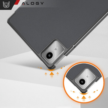 Pouzdro pro Lenovo Tab M11 10,95" TB330FU / TB330XU / TB331FC Knižní obal s překlápěcím pouzdrem Kryt pouzdra Alogy Šedý