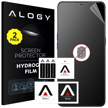 2x Folia "MATOWA" do Oppo A91 / Reno 3 Hydrożelowa Alogy HydroSkin Matte Pro™ na ekran do etui "BEZ ODCISKU PALCÓW"