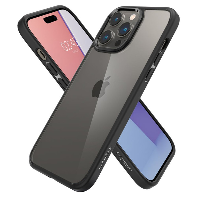 Kryt Spigen Ultra Hybrid pro Apple iPhone 14 Pro Matte Black Glass