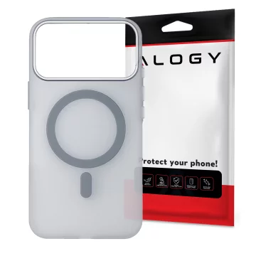 Pouzdro pro Apple iPhone 16 Pro Max Alogy MagSafe Hybrid Matte Case Matte Cover with Lens Protection Black