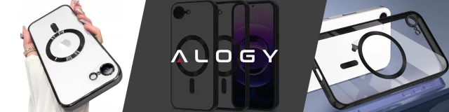 MagSafe Case for Apple iPhone 16 Pro Max Alogy Glamour Luxury Ring Case Gold-Transparent