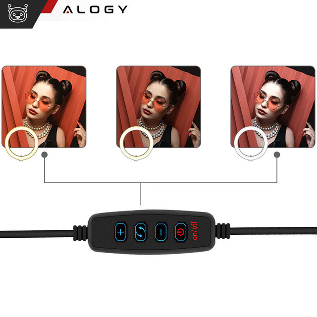 Alogy Ring A33 photographic ring lamp for makeup photos tripod