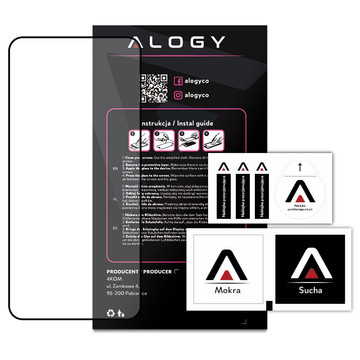 Tempered glass for Alogy Full Glue case friendly for Samsung Galaxy S22 Black