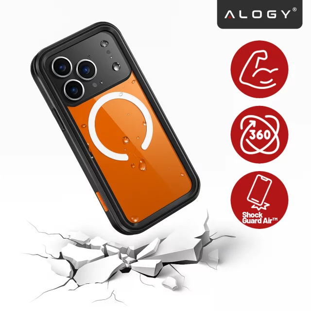 Alogy HydroArmor™ IP68 Case for Apple iPhone 17 Pro Max 6.9" - Black