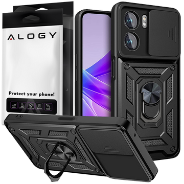 Alogy Camshield Stand Ring Case with Camera Cover for Oppo A57 5G / A77 5G Glass