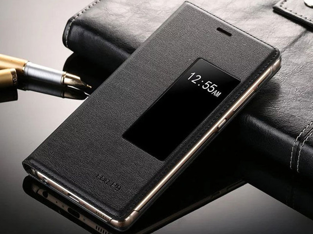 Etui flip s-view kryt na Huawei p9 Czarne