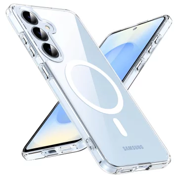 Etui do Samsung Galaxy S25 obudowa ochronna na telefon Alogy HybridMag™️ Case do MagSafe Przezroczyste