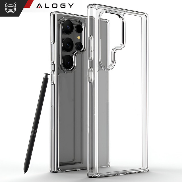 Case for Samsung Galaxy S24 Ultra Back Cover Hybrid Clear Case Alogy Transparent Glass