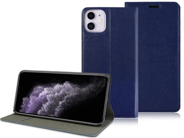 Kožené pouzdro Flip Wallet Alogy pro Apple iPhone 11 Navy