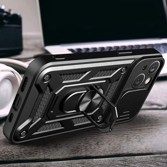 Alogy Camshield Stand Ring Case with Camera Cover for Apple iPhone 14