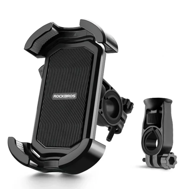 Uchwyt rowerowy Rockbros na kierownicę 4,7–6,8″ – czarny