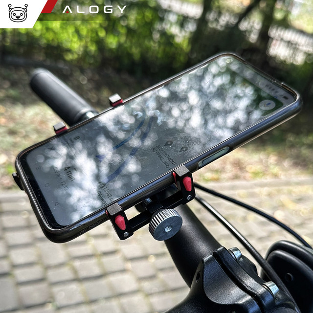Alogy Bike Phone Phone Holder 55-95mm for Bicycle Bike Motor Scooter Black