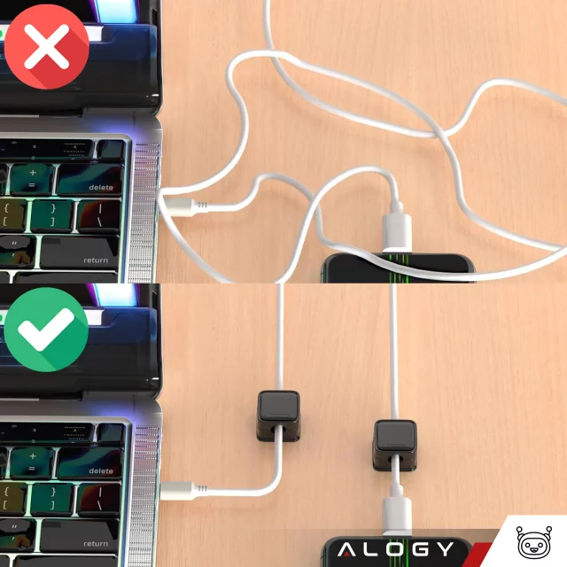 HUB splitter Alogy Adaptér pro počítačový notebook s USB-C na 3x USB-A 2.0 1x USB-A 3.0 šedý